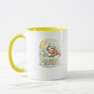 Sleepy Sloth Cute Cosy Coffee Mug