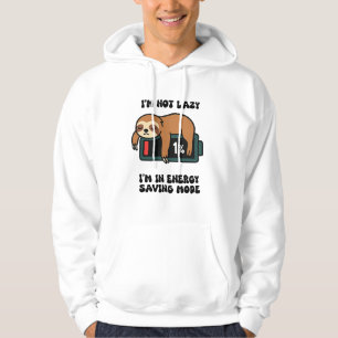 Sleepy Sloth Energy Mode T-Shirt – Funny Lazy Mood Hoodie