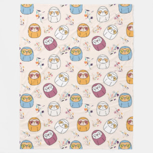 Sleepy Sloth Fleece Blanket