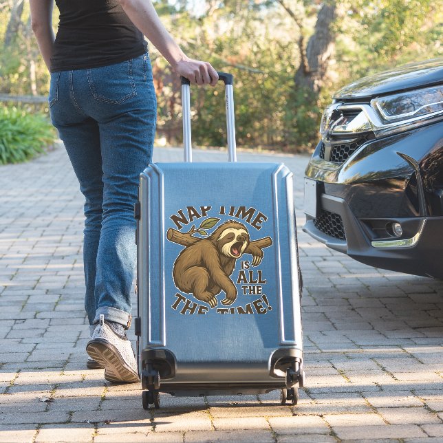 Sleepy Sloth Funny (Suitcase Insitu)