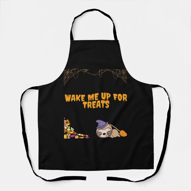 Sleepy sloth ready for Halloween treats! Classic T Apron (Front)
