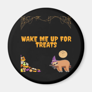 Sleepy sloth ready for Halloween treats! Classic T Magnet