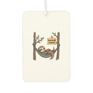 Sleepy Sloth Vintage Funny Lazy Animal Art 2 Car Air Freshener