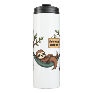Sleepy Sloth Vintage Funny Lazy Animal Art 2 Thermal Tumbler