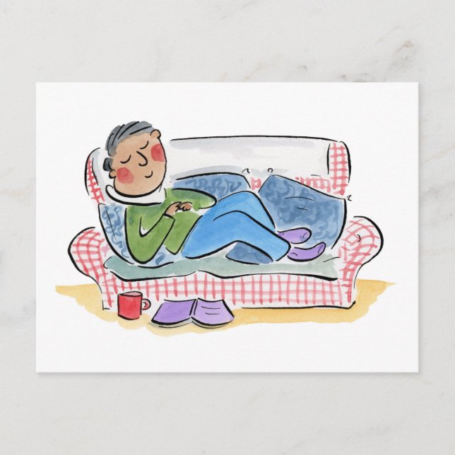 Sleepy Sofa Postcard (Front)