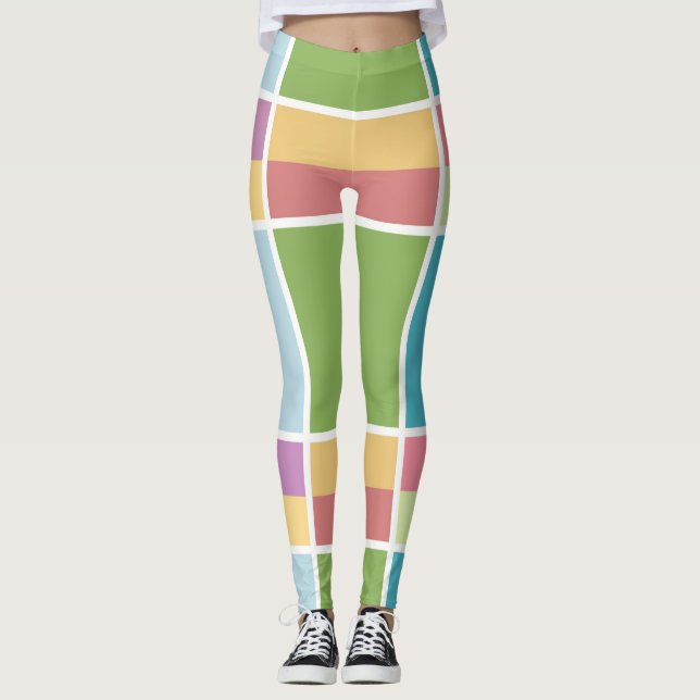 Sleepy Squares Leggings (Front)