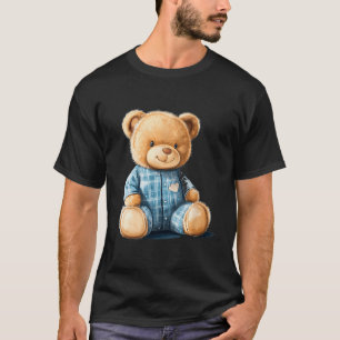 Sleepy Teddy Bear In Cute Pajama Outfit T-Shirt