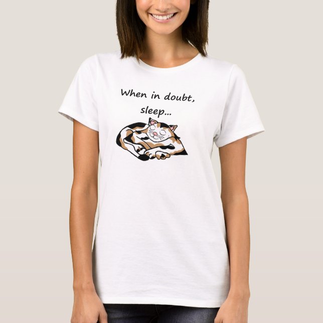 Sleepy Time Cat T-Shirt (Front)