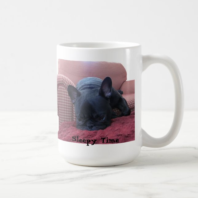 Sleepy Time French Bulldog Mug (Right)
