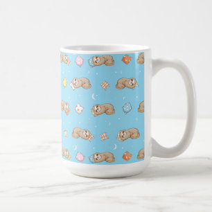 Sleepy Time Sloth Pattern Coffee Mug