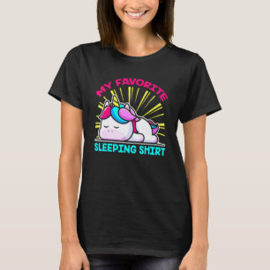 Sleepy Tired Lazy Fairy Sleeping Magical Animal Un T-Shirt