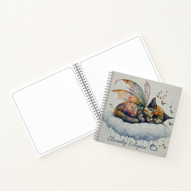 Sleepy Tortie Fairy Spiral Notebook (Inside)