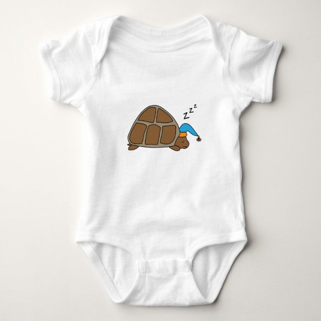 Sleepy Tortoise Baby Bodysuit (Front)