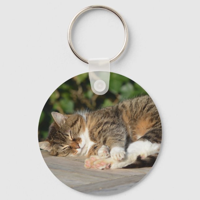 Sleepyhead kitty key ring (Front)
