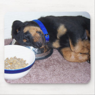 sleepyhead rottweiler. mouse mat
