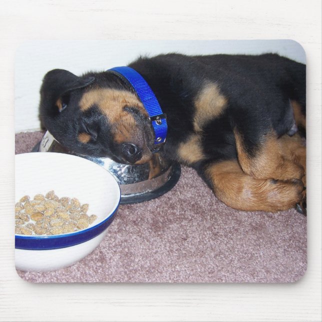 sleepyhead rottweiler. mouse mat (Front)