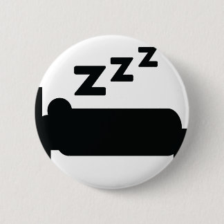sleepyhead zzz sleeping 6 cm round badge