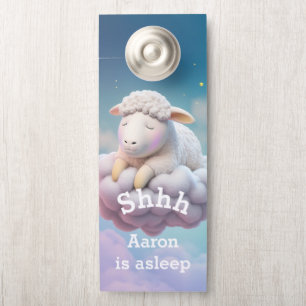 Sleepytime For A Baby Lamb Door Hanger