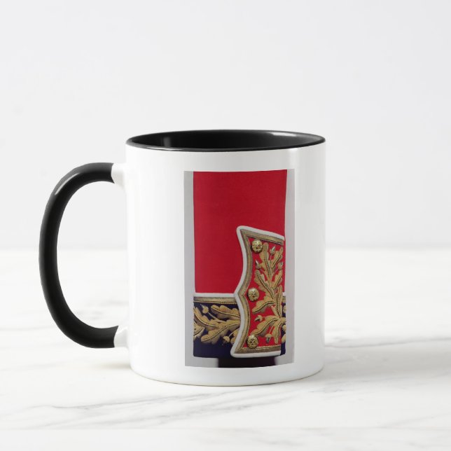Sleeve detail of a British Army Uniform Mug (Left)