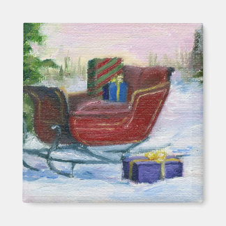 Sleigh ACEO Magnet