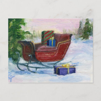 Sleigh ACEO Postcard