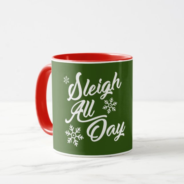 SLEIGH ALL DAY CHRISTMAS GIFT MUG (Front Left)