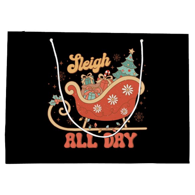 Sleigh All Day Large Gift Bag (Back)