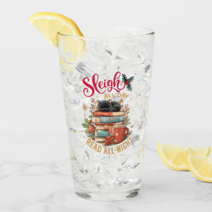 Sleigh All Day Read All Night Glass