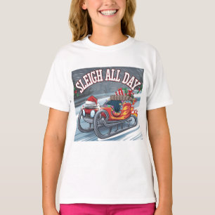 Sleigh All Day: Santa’s Turbo Ride T-Shirt