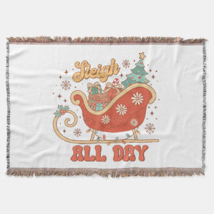 Sleigh All Day Throw Blanket