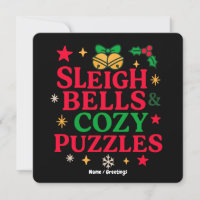 Sleigh Bells & Cozy Puzzles Festive Holiday Gift