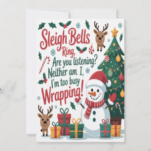 Sleigh Bells Ring Christmas Card