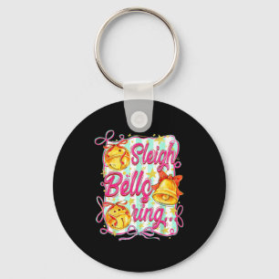 Sleigh Bells Ring Christmas Design For Girls Key Ring