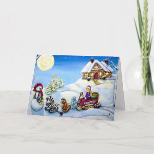 Sleigh Bells Ring Holiday Christmas Card