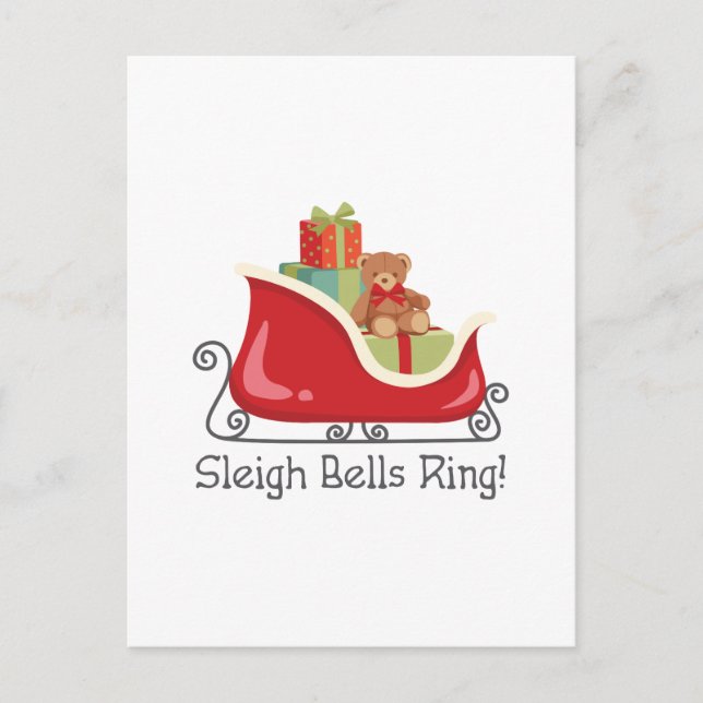 Sleigh Bells Ring Postcard (Front)