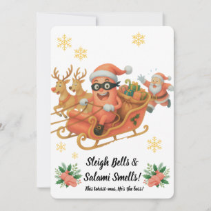 Sleigh Bells & Salami Smells! Holiday Card