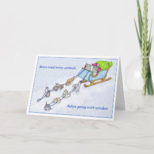 Sleigh Cats Holiday Card