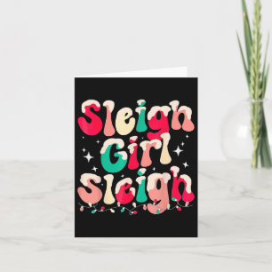 Sleigh Girl Sleigh Christmas Womens Pyjamas  Card