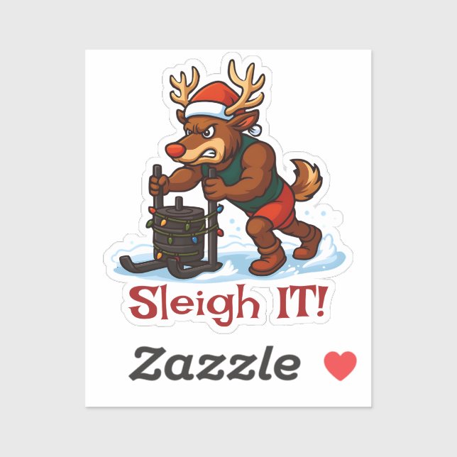 Sleigh It – Funny Christmas Reindeer Gym Workout (Sheet)