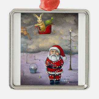 Sleigh Jacker Metal Tree Decoration