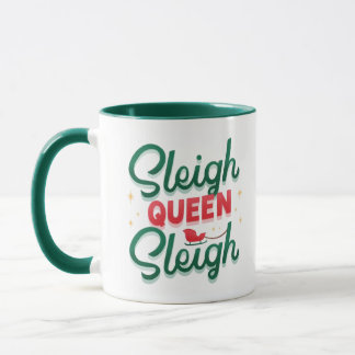Sleigh Queen Christmas Mug