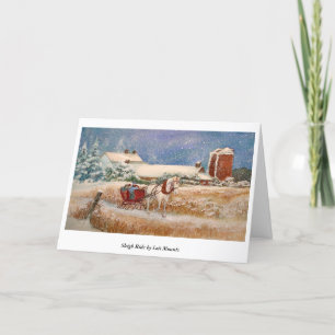Sleigh Ride Christmas Card