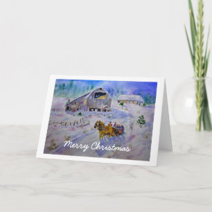 Sleigh Ride Christmas  Card