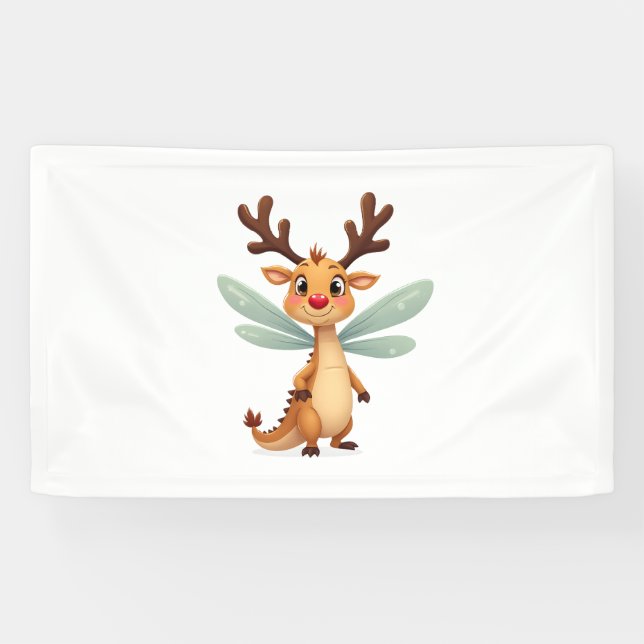Sleigh Ride Dragonfly Banner (Horizontal)