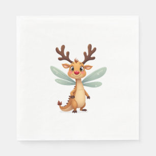Sleigh Ride Dragonfly Napkin
