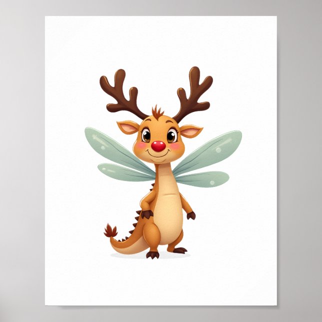Sleigh Ride Dragonfly Poster (Front)