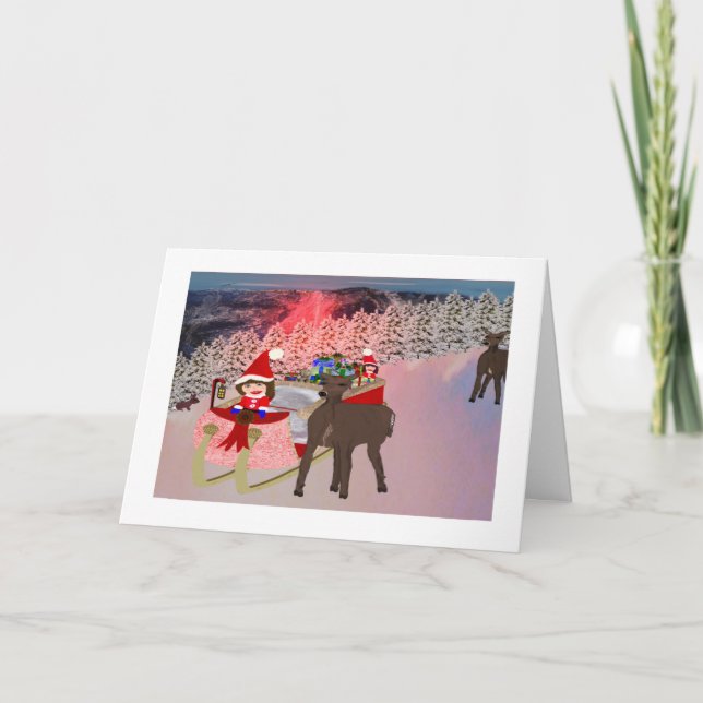 Sleigh ride LeeMarie's Creative Design  Card (Front)