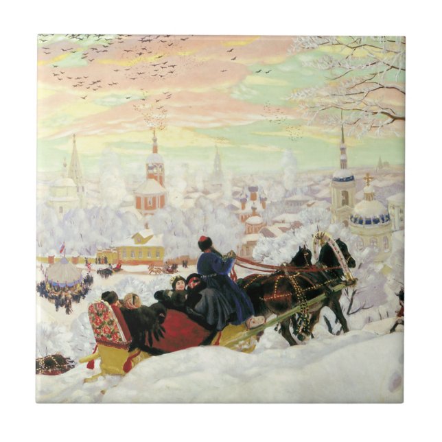 Sleigh Ride Painting Tile (Front)