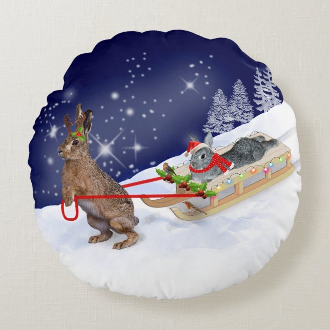 Sleigh Ride Pillow (Front)