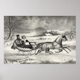 "Sleigh Ride" poster/print Poster
